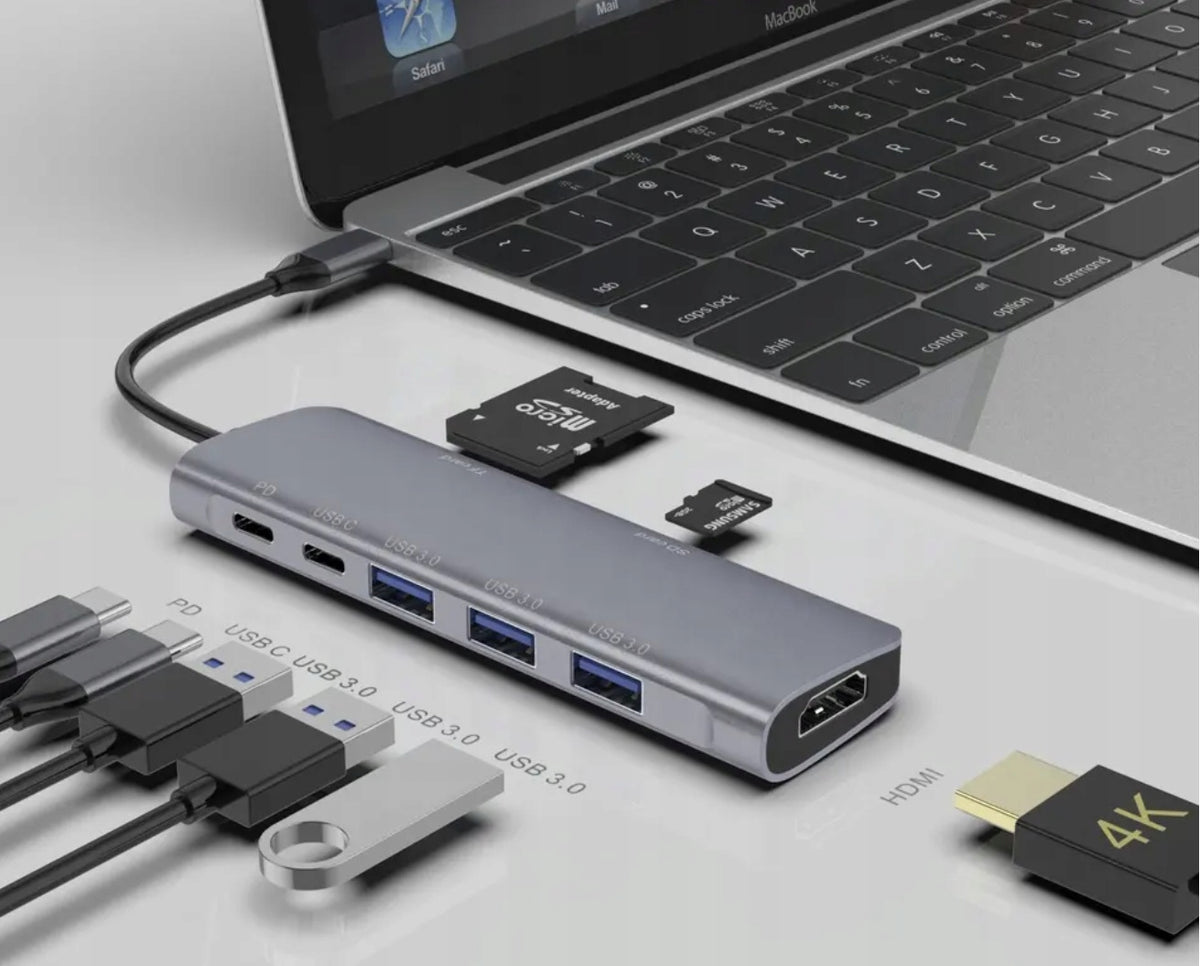 USB-C HDMI SD PD Power Delivery 100W 4K 30Hz/1080p 60Hz HUB Docking Station Packaging status original