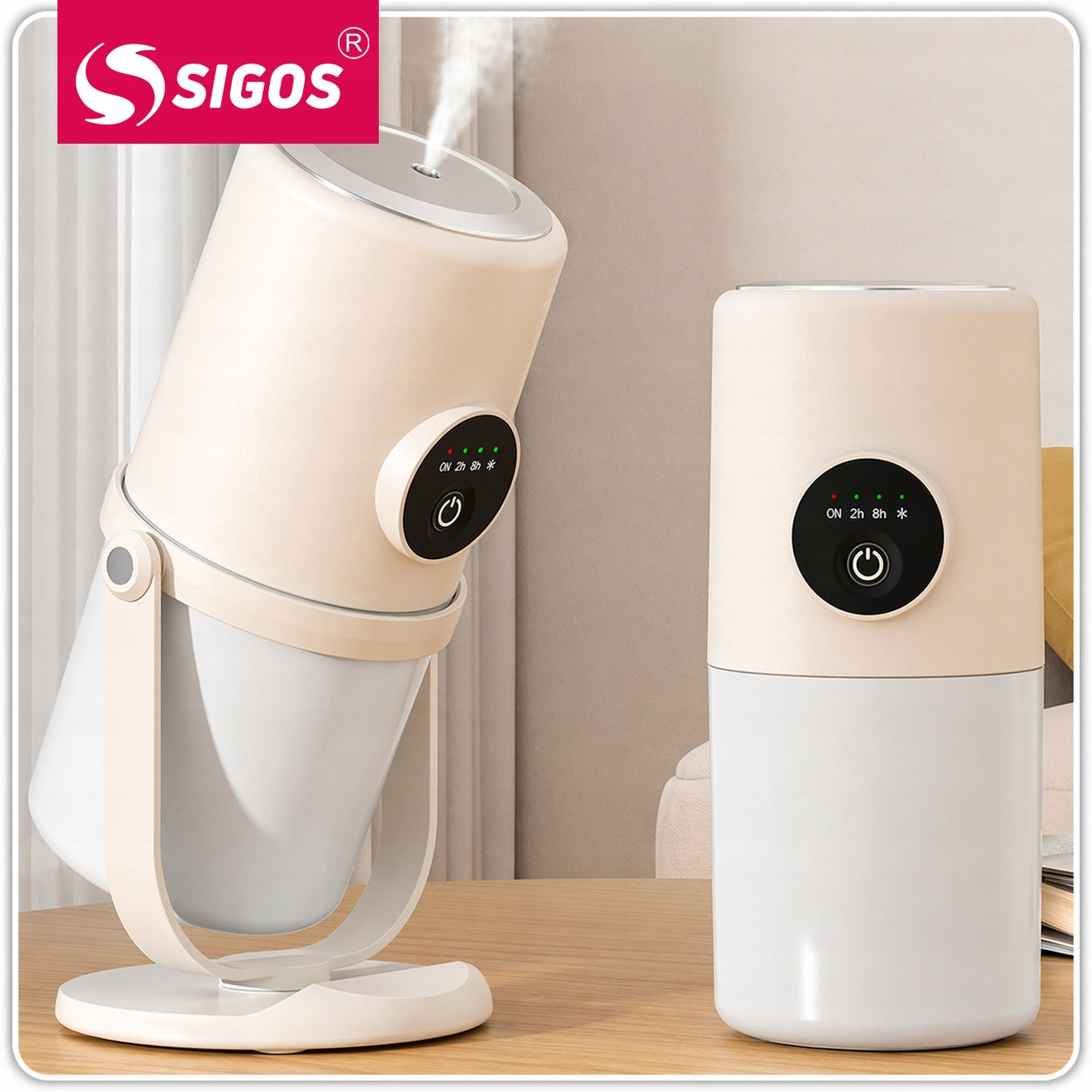 USB-C LED Air Humidifier 2in1 Night Light Quiet Diffuser Aromatherapy Packaging status original