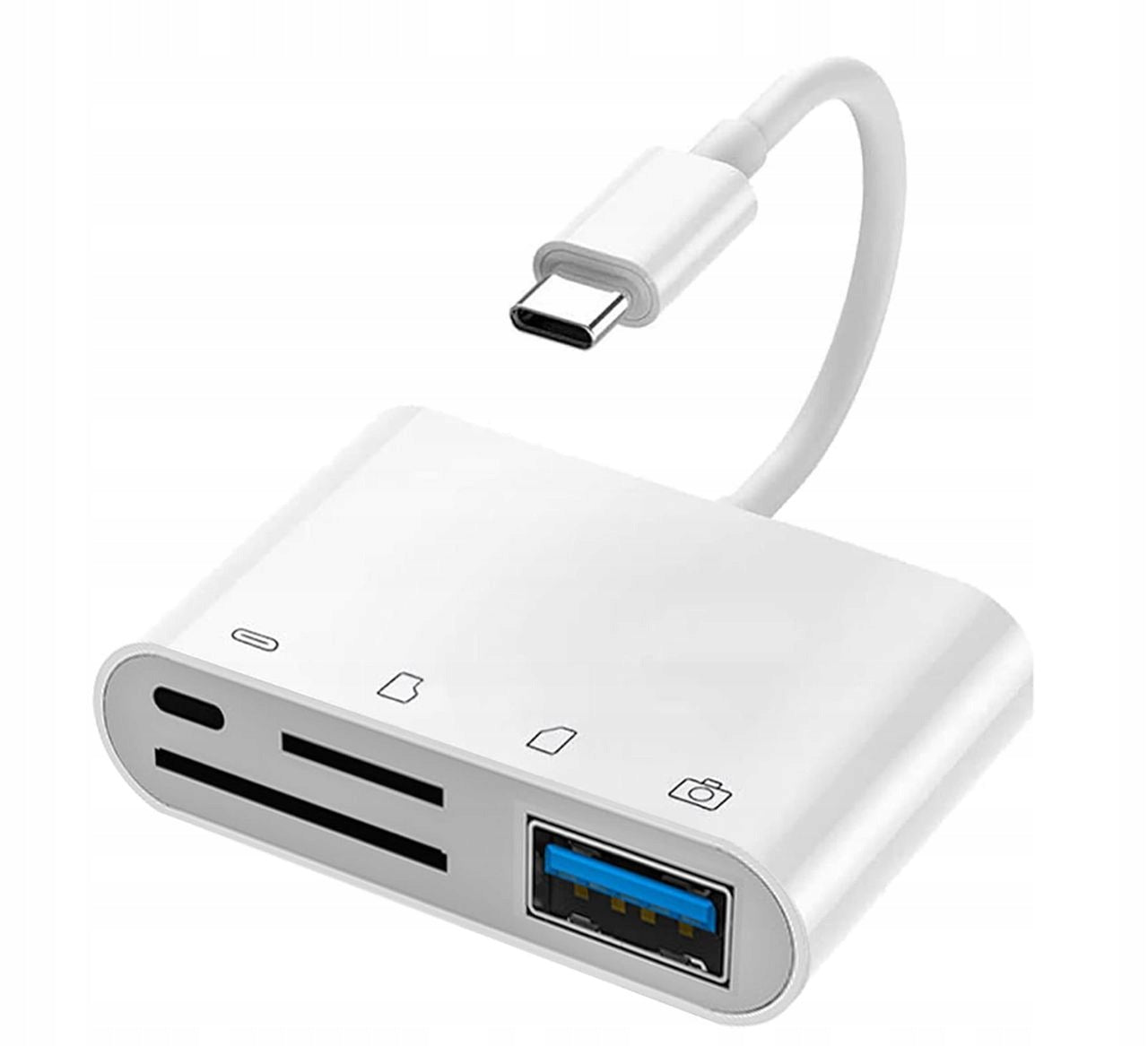 USB-C SD Card Reader Adapter, 4-in-1 USB OTG Adapter