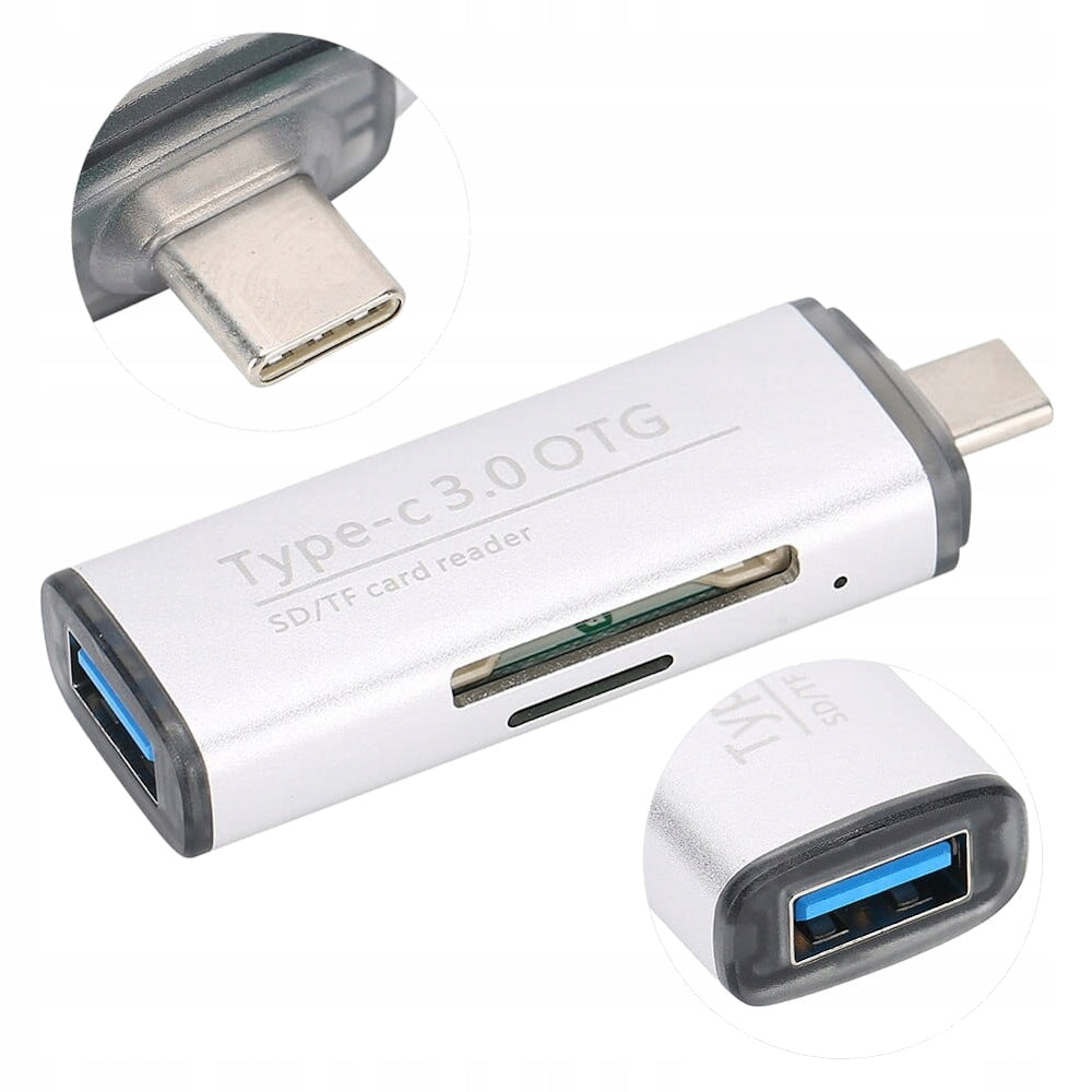 USB-C SD TF micro SD memory card reader HUB USB 3.0 OTG Adapter Manufacturer code 4G4-04-812