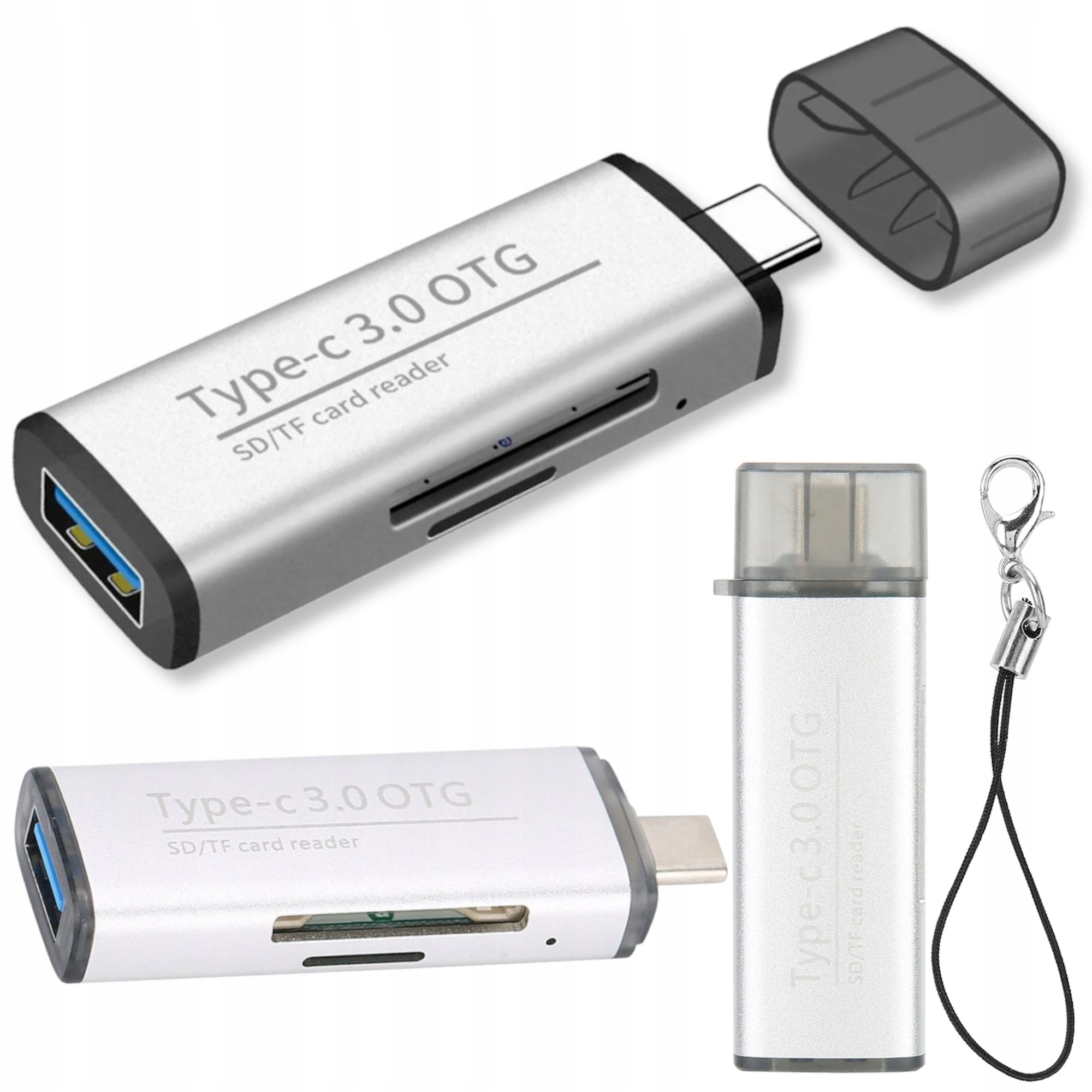 USB-C SD TF micro SD memory card reader HUB USB 3.0 OTG Adapter