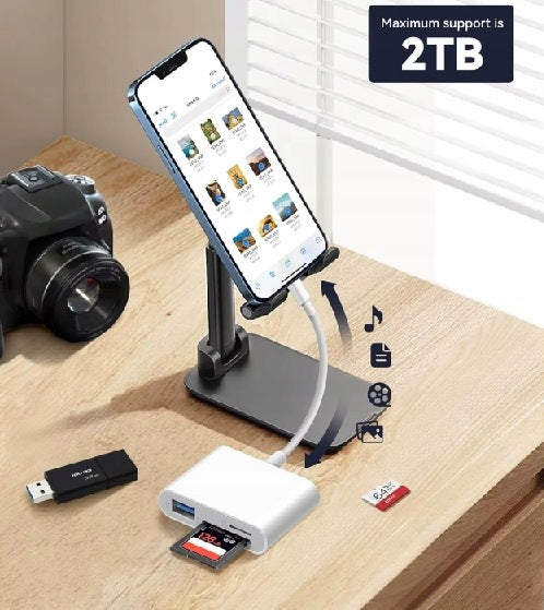 USB-C TO SD/TF/USB3.0 480Mbps CARD READER Manufacturer no brand