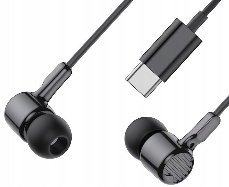 USB-C Wired In-Ear Headphones with Microphone Controller USB C black Manufacturer code XO-EP81BK