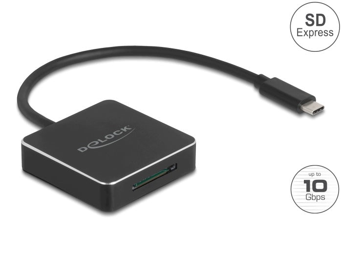 USB-C card reader for SD Express (SD 7.1) Delock 91019