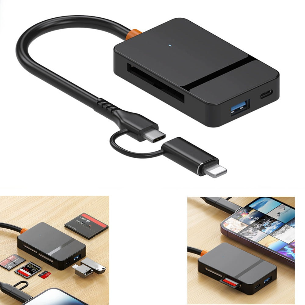 USB Card Reader Adapter USB 3.0 USB-C Micro SD Micro SD TF 5 Gb/s up to 2 TB