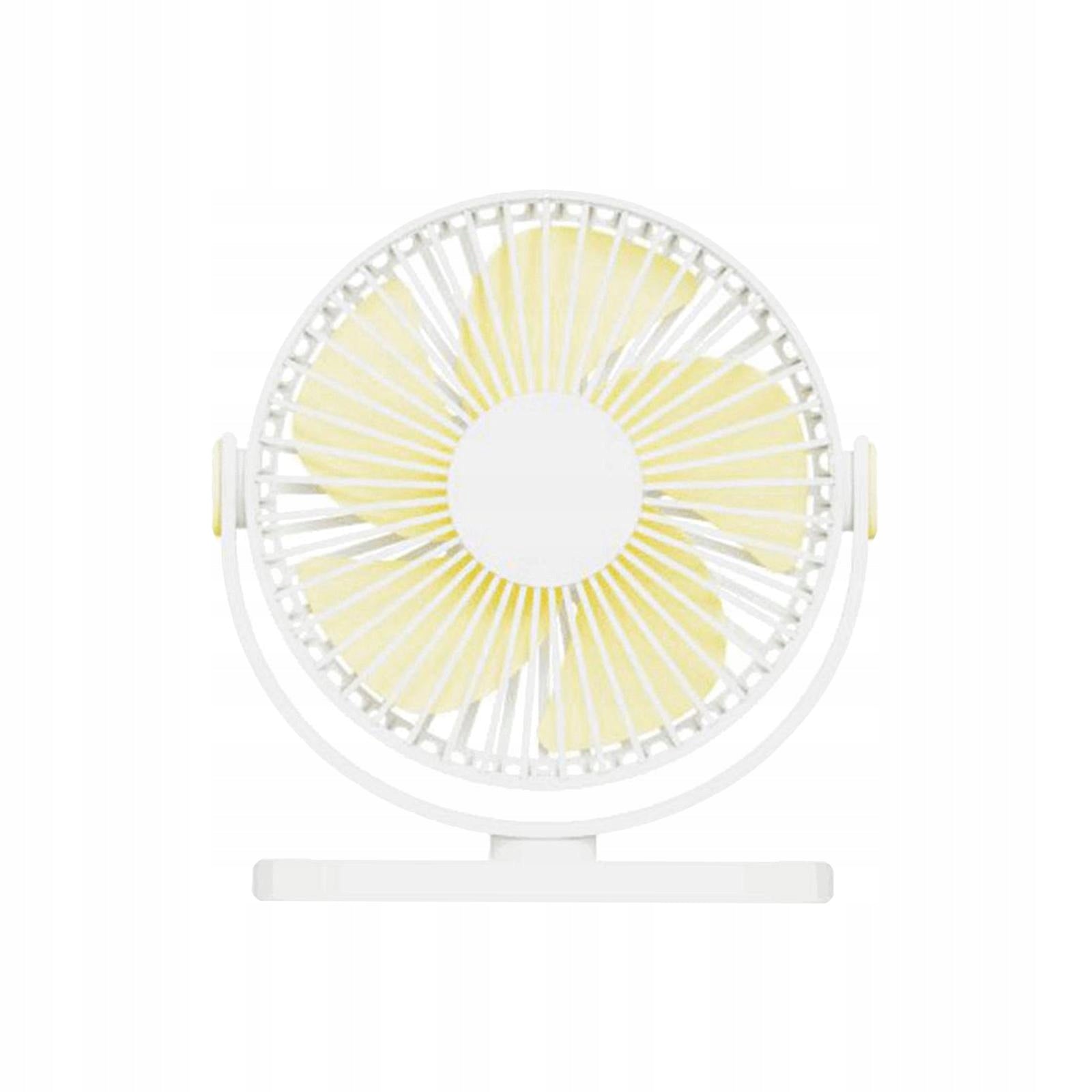 USB Desk Fan Personal Table Cooling Fan 90° Adjustment Quiet for White