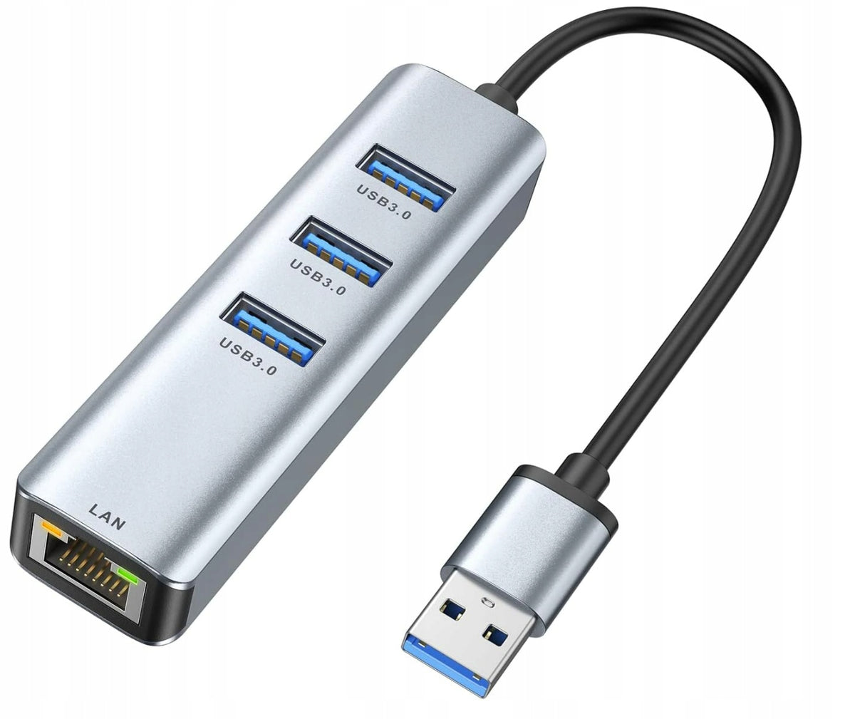USB ETHERNET ADAPTER NETWORK CARD LAN HUB USB GIGABIT RJ45