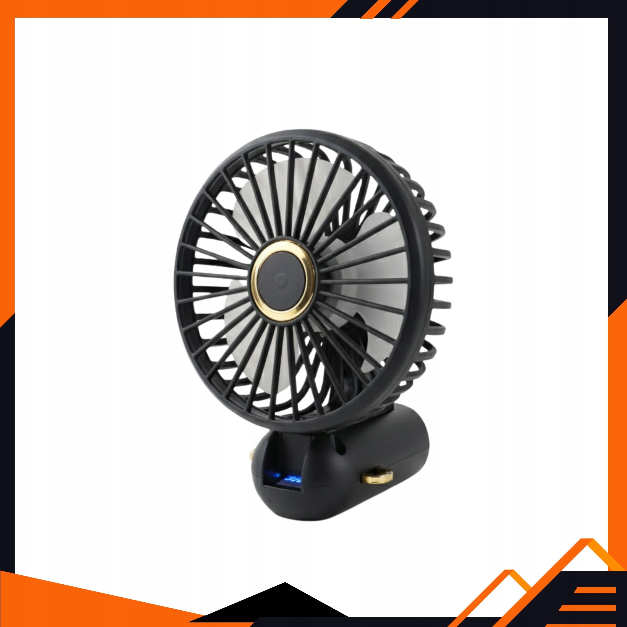 USB Fan Mini Fan Quiet Portable Modern 5 Vent Modes Dominant color black