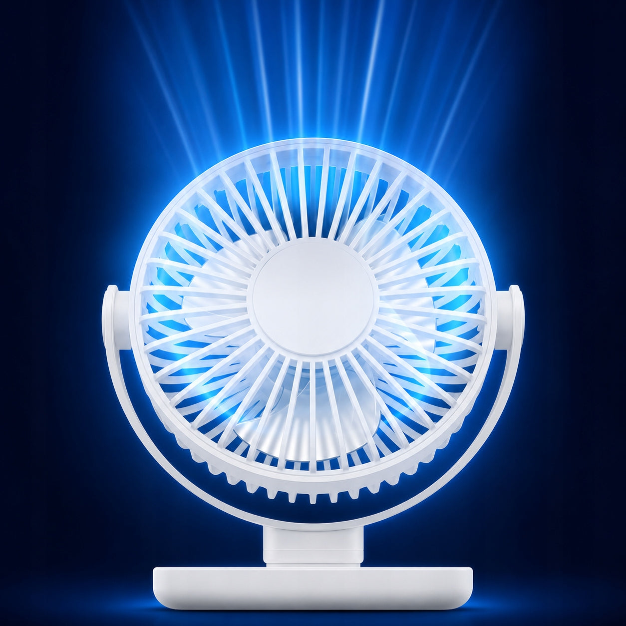USB Fan Quiet Mini Desk Fan Cooling TOPK K62C White Functions tilt angle adjustment other