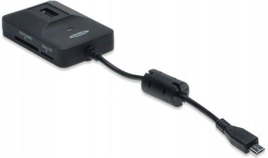USB HUB Ednet with card reader, microUSB 2.0 with OTG function (31516) Manufacturer code 31516