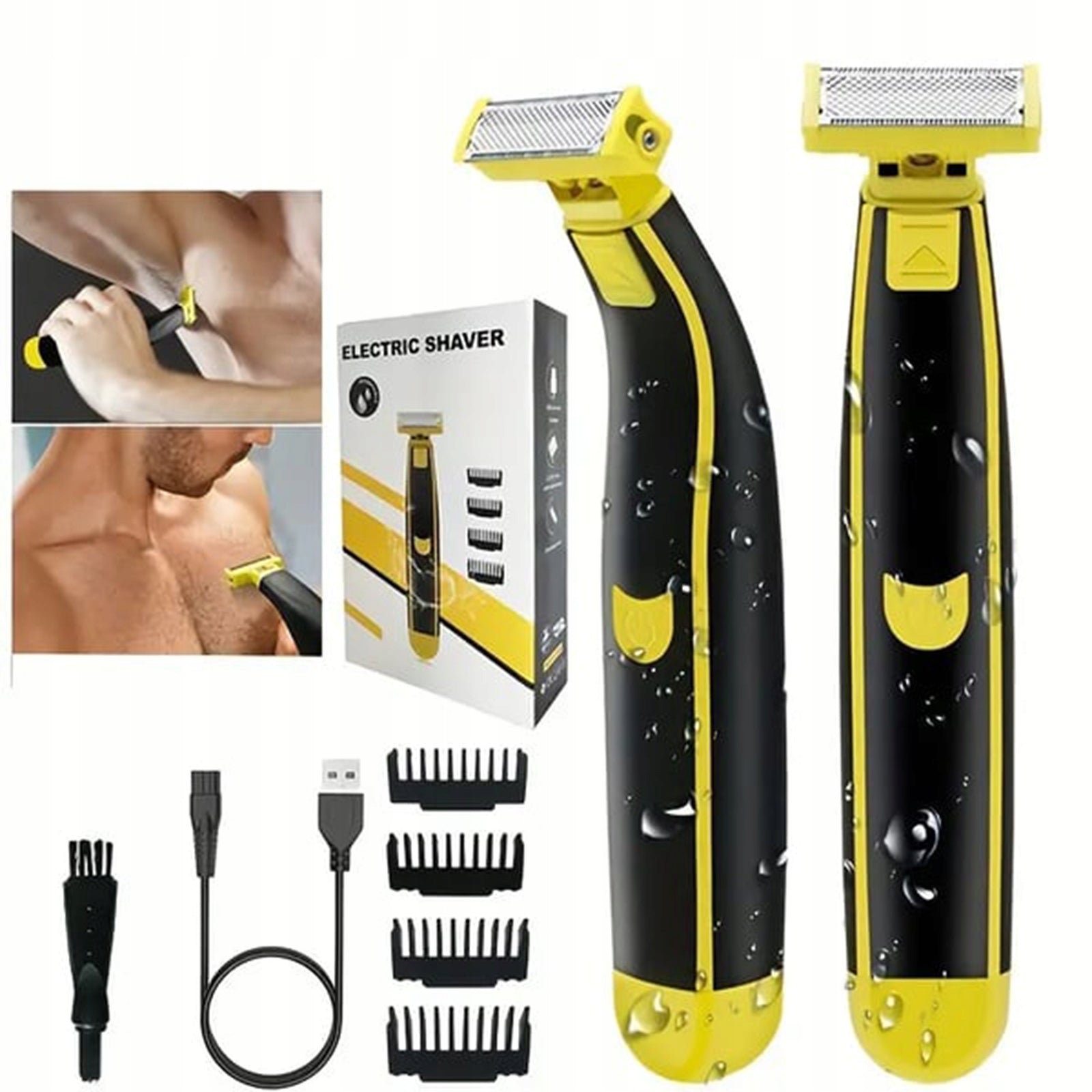 USB MALE SHAVER WITH BATTERY 700MAH 60 MINUTES WORK WET DRY EXTRA Brand no brand