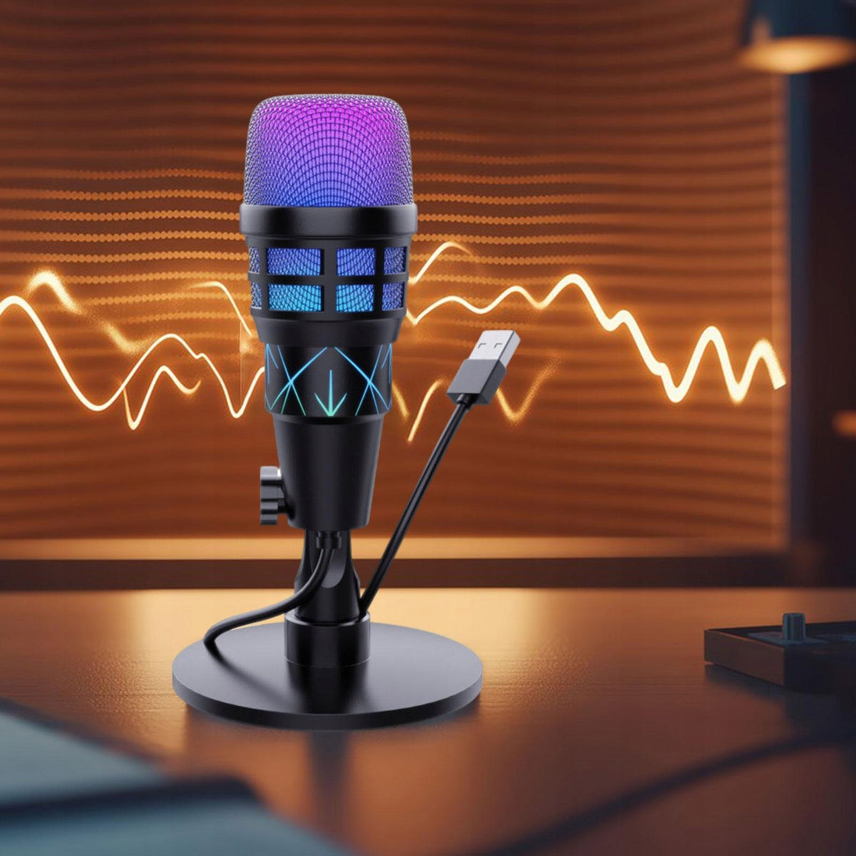 USB Microphone for PC,Portable for Computer with pattern
