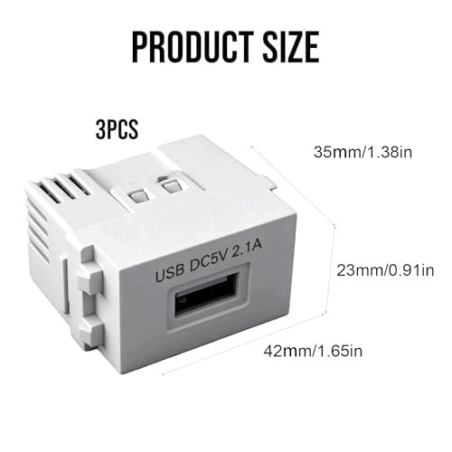 USB POWER ADAPTER 5V 2 1A TRANSFORMER 220V SET OF 3 METAL Manufacturer code SWC5908151681664