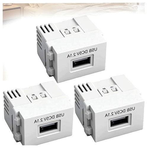 USB POWER ADAPTER 5V 2 1A TRANSFORMER 220V SET OF 3 METAL