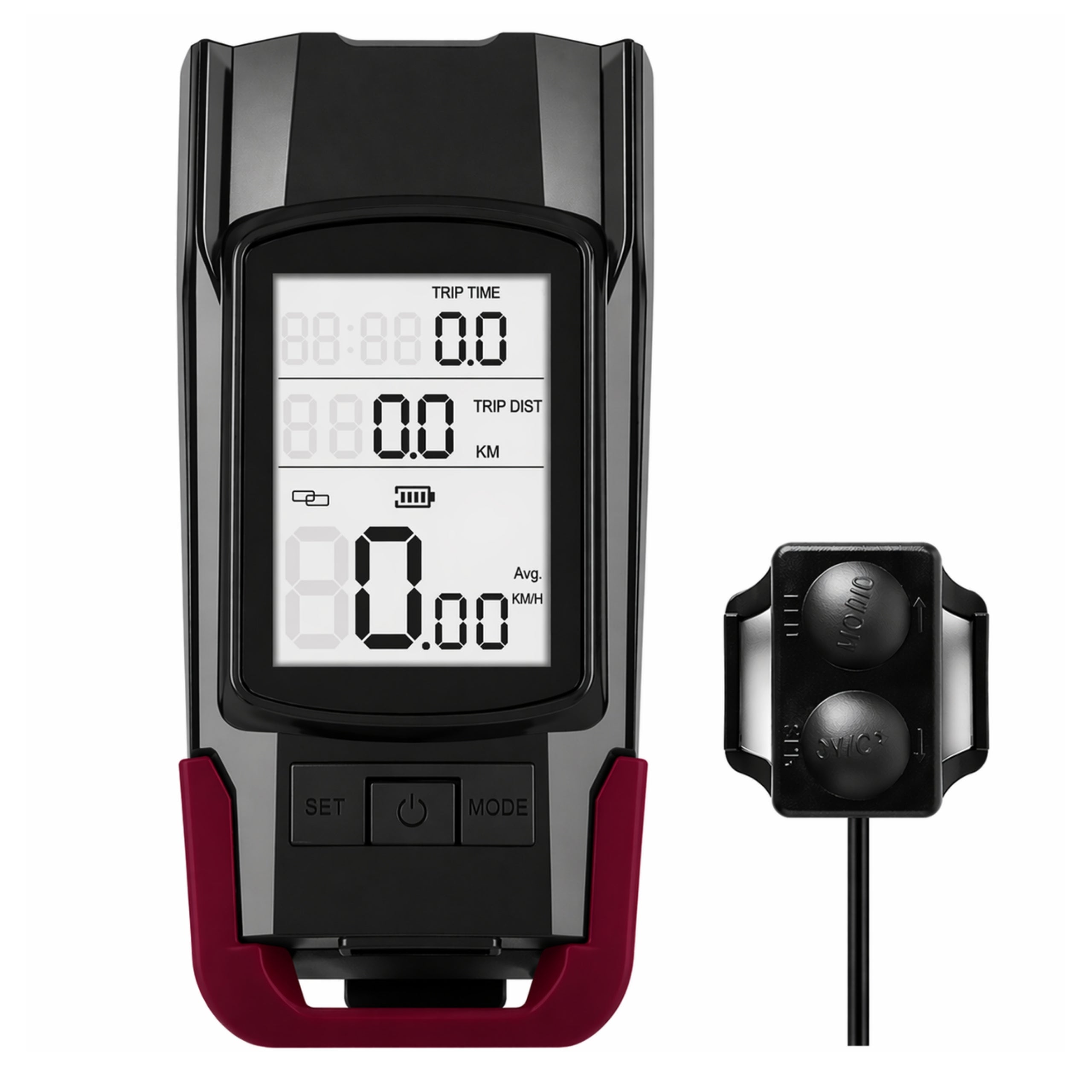 USB Steering Wheel Light Bicycle Lamp With Horn Counter Waterproof Packaging status original