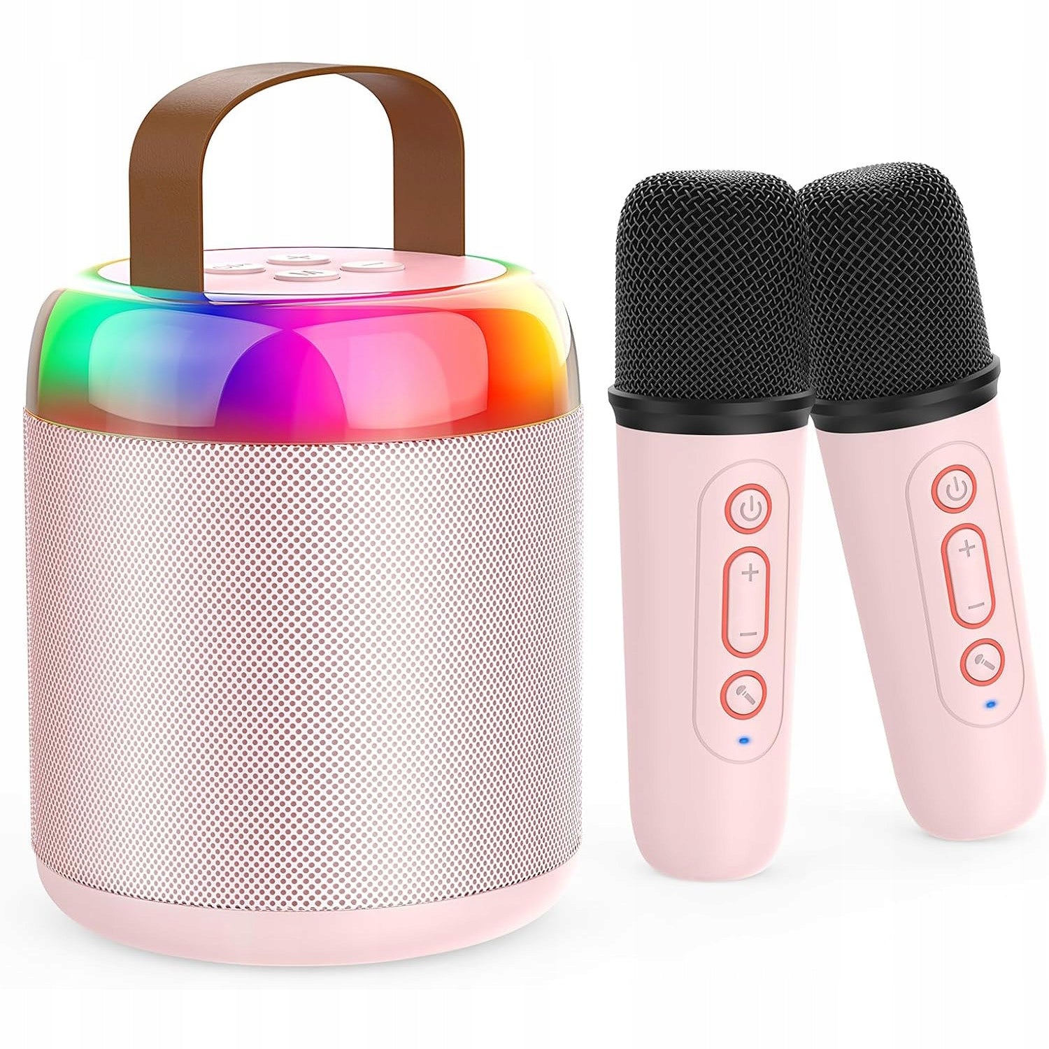 USB TF SD BLUETOOTH SPEAKER PORTABLE WIRELESS WITH 2 MICROPHONES