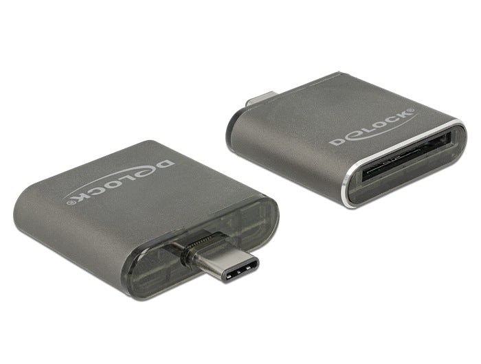 USB Type-C SDHC / SDXC UHS-II / MMC card reader – single Delock 91498