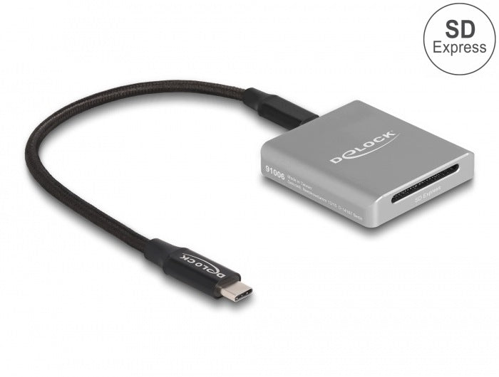 USB Type-C card reader for SD Express (SD 7.1) Delock 91006