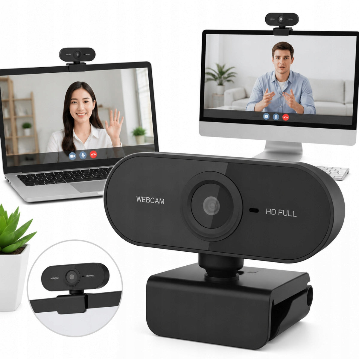 USB Webcam for Laptop Computer Microphone