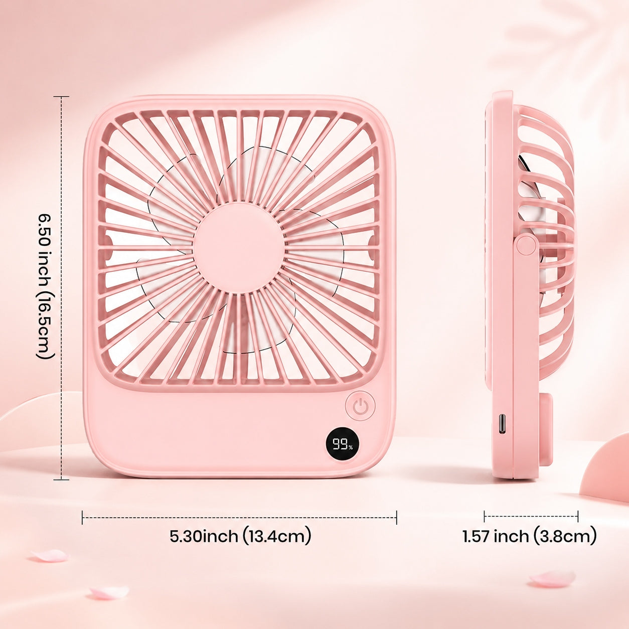 USB Windmill Quiet Mini Desk Fan Cooling 5000mAh TOPK K65 Brand TOPK
