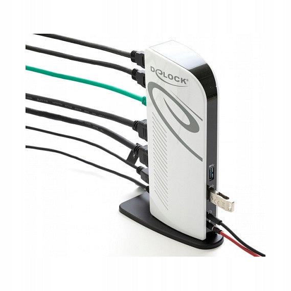 USB docking station with dual HDMI, USB 3.2 and LAN