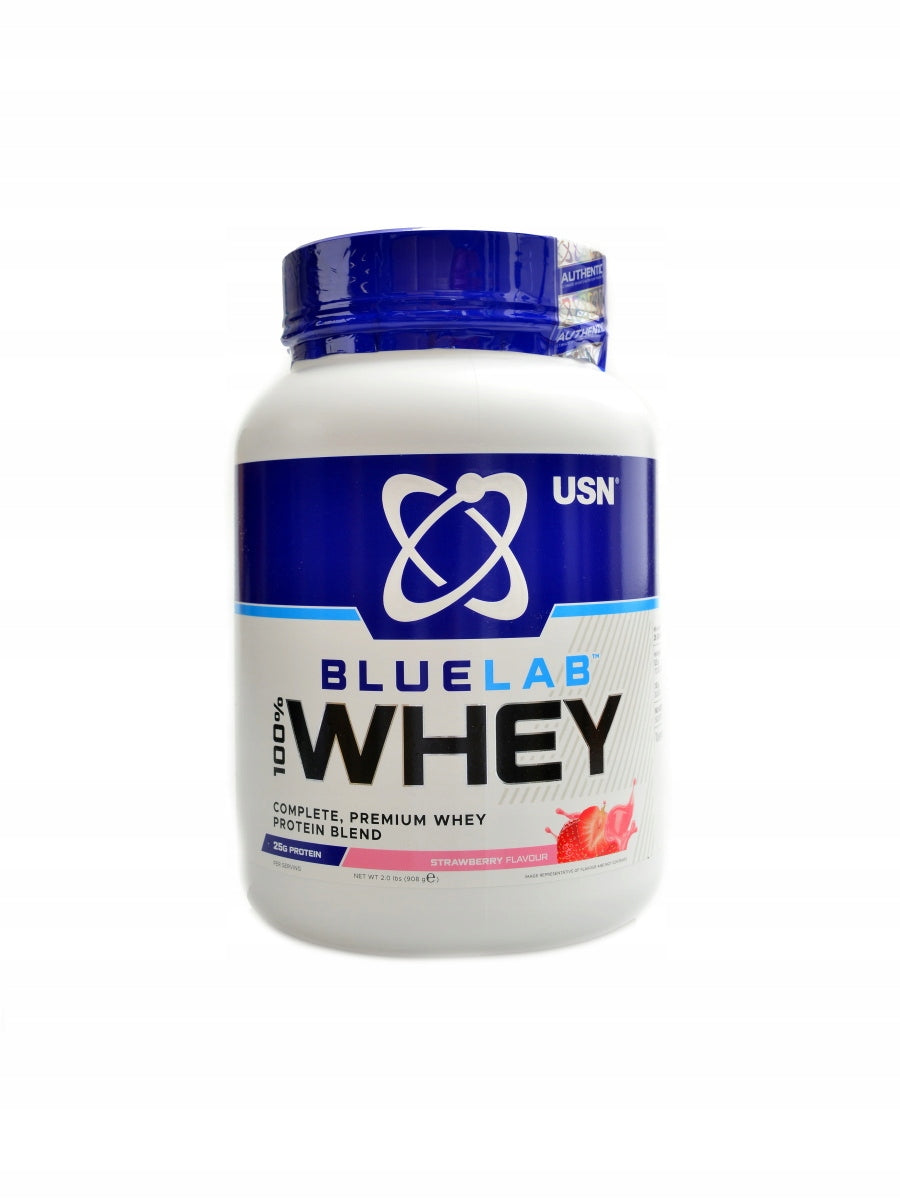 USN Bluelab 100% whey protein 908 g karamel čokoláda