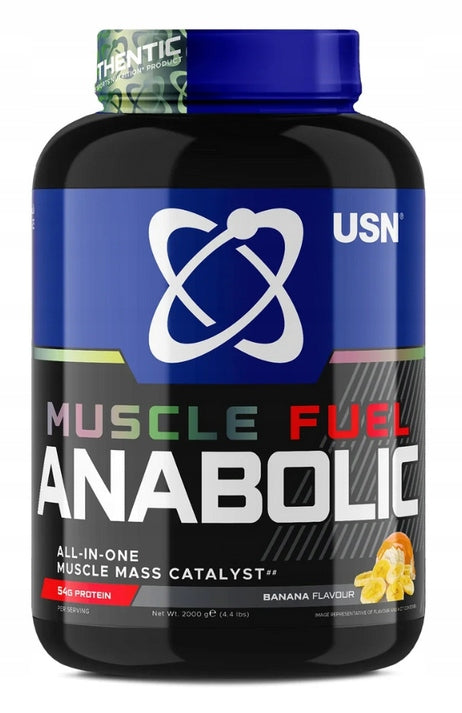 USN Muscle Fuel Anabolic 2000g flavor Banana GAINER Creatine Protein BCAA