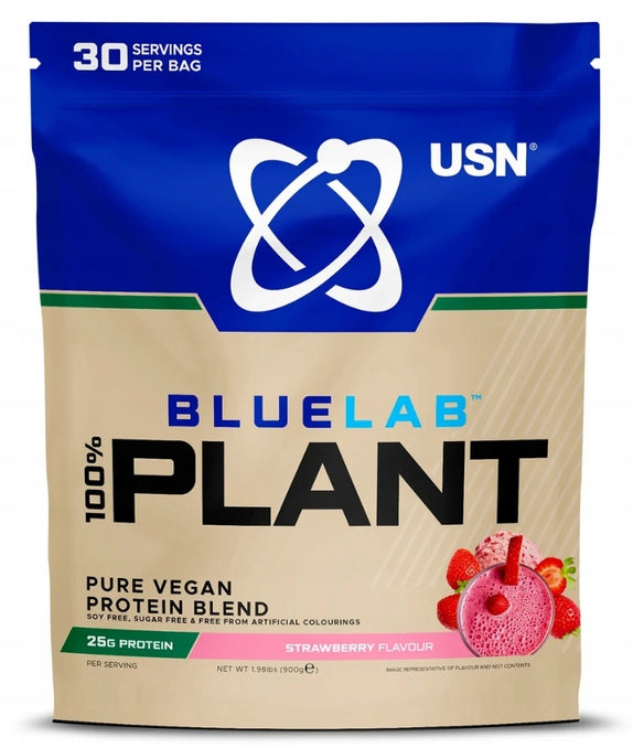 USN Plant Protein 900g Strawberry PROTEIN SUPPLEMENT FOR VEGANS Vegetable Protein