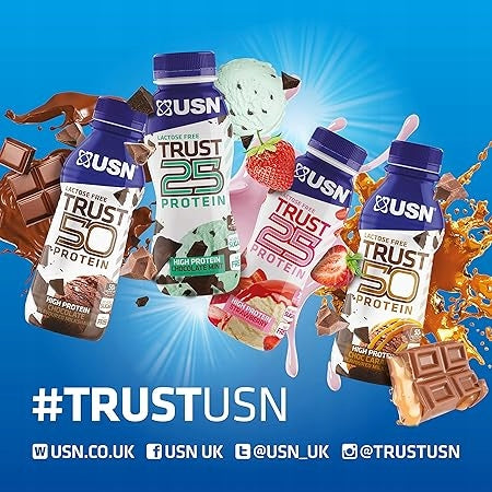 USN Trust Protein Fuel 500ml flavor Banana PROTEIN DRINK 50g Protein Packaging status original