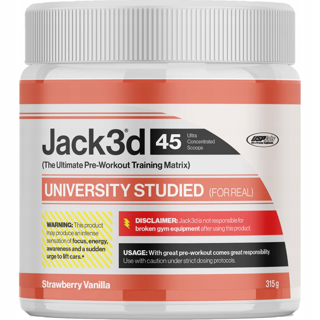 USP Labs Jack 3D Advanced 315g Strawberry Vanilla