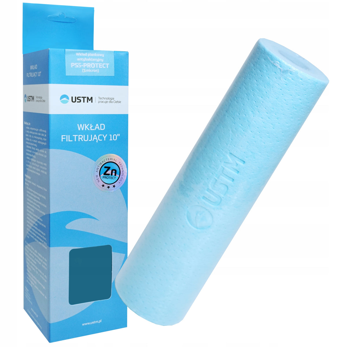 USTM PS5 Protect CARTRIDGE ANTIBACTERIAL FOAM FILTER 10" 5 MICRONS
