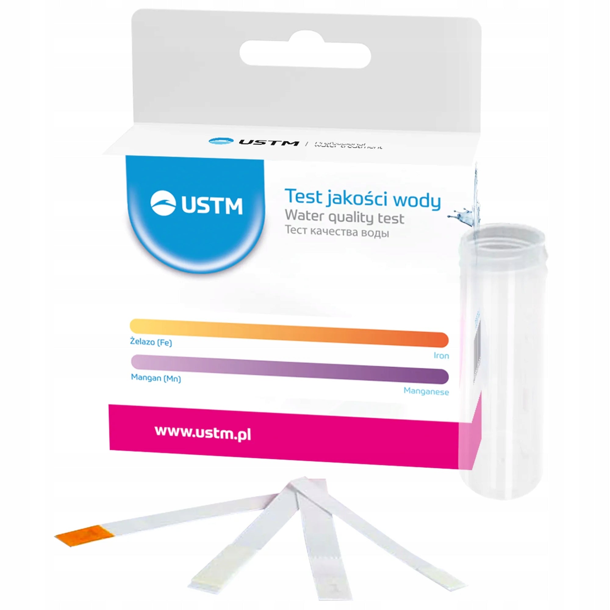 USTM TEST-4 STRIP WATER QUALITY TEST IRON MANGANESE TESTER