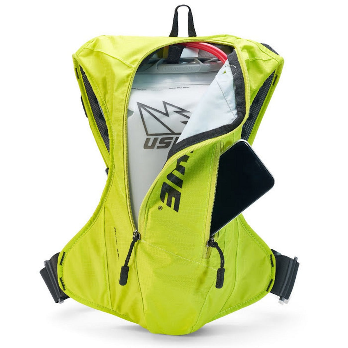 USWE CAMEL BAG OUTLANDER 4 CRAZY YELLOW FLUO MOTO/BIKE 3L LIQUID + 4L BACKPACK Product weight with unit packaging 0.25 kg