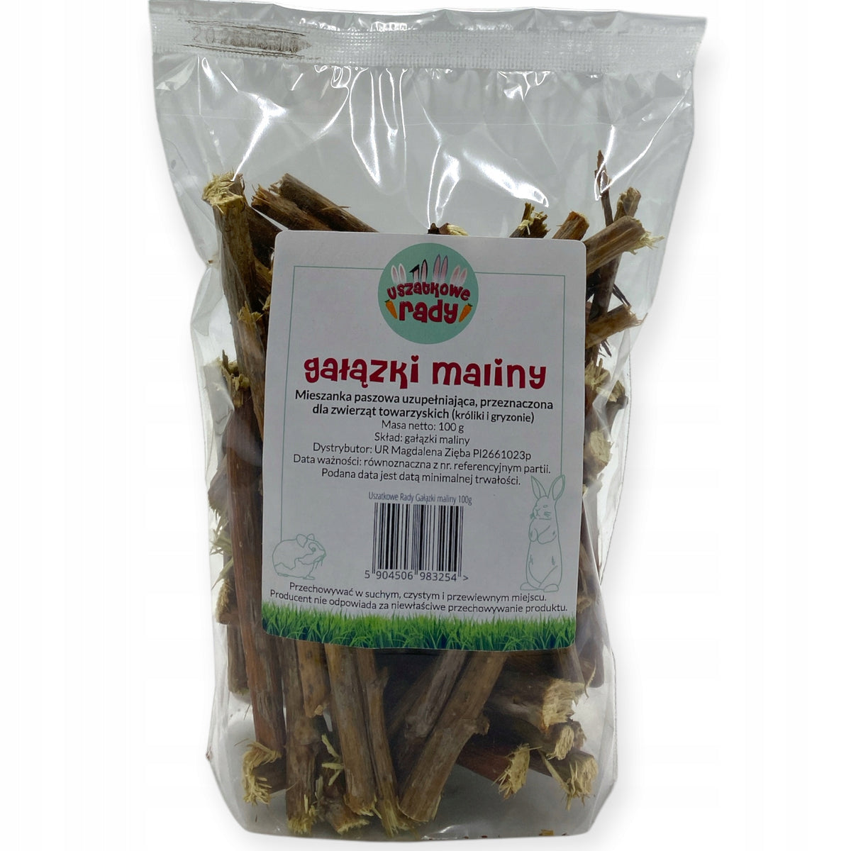 USZATKOWE RADY Raspberry Branches 100g