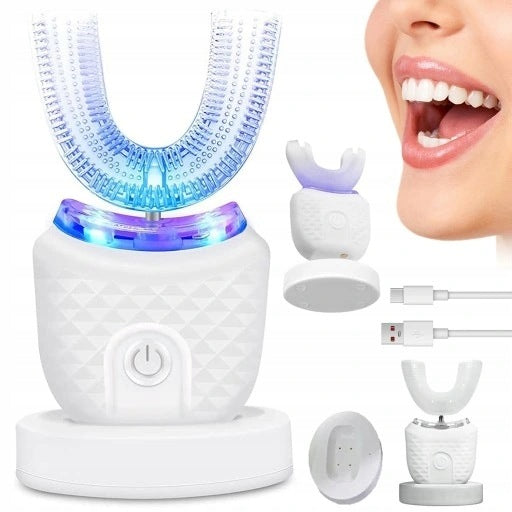 UV 360 U-SHAPE SONIC TOOTHBRUSH FOR CHILDREN AND ADULTS TEETH WHITENING