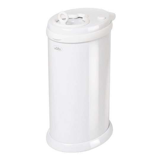 Ubbi Steel Diaper Basket White