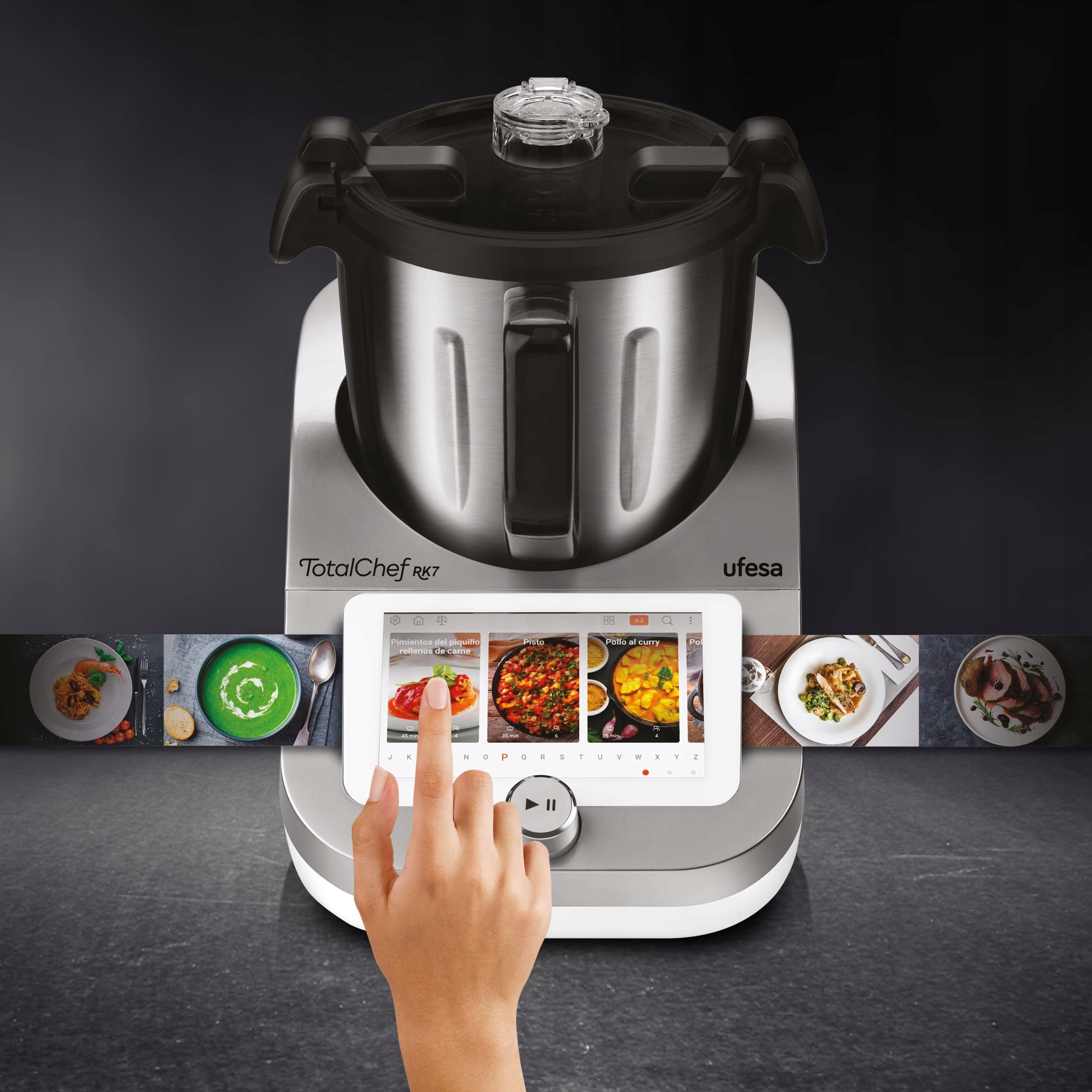 Ufesa TotalChef RK7 Food Processor 2000W 4,5L Silver/White Brand Ufesa