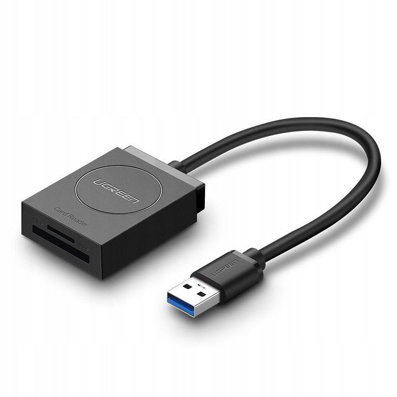 Ugreen CR127 Adapter Hub SD Card Reader MicroSD USB-A 3.0 5Gb/s Cable 15cm