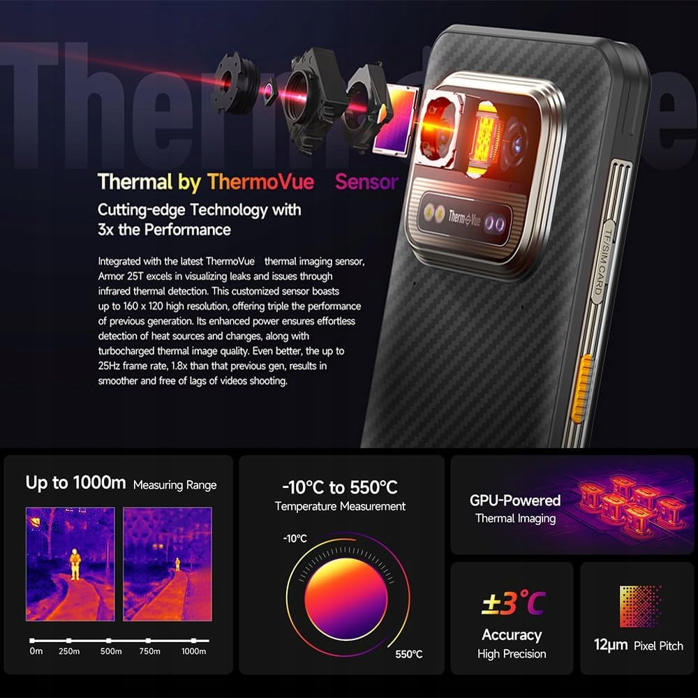 Ulefone Armor 25t 6 GB / 256 GB 4G (LTE) black Brand Ulefone