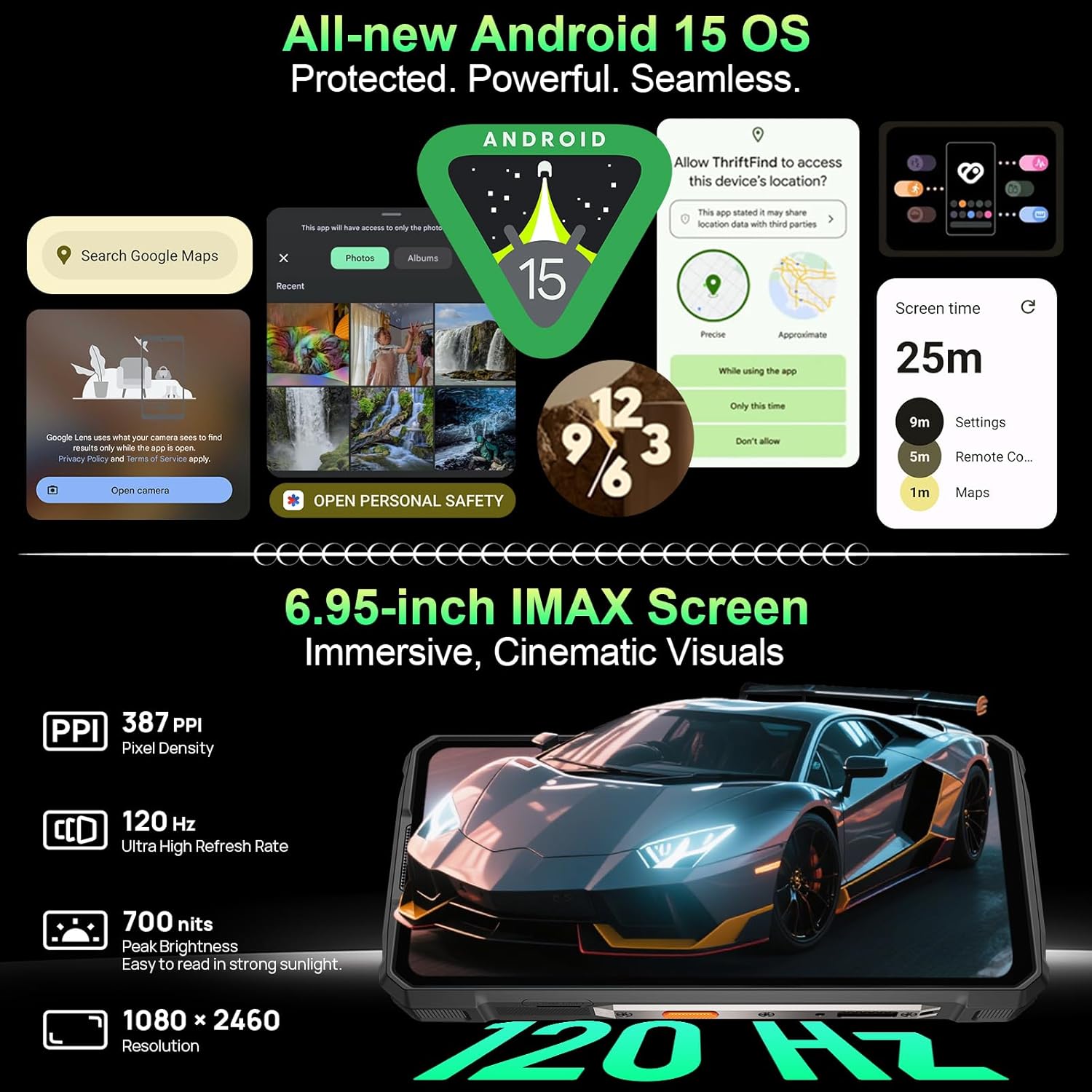 Ulefone Armor 33 25500mAh Battery (66W) Rugged Phone 24(12+12)GB+512GB Packaging status original