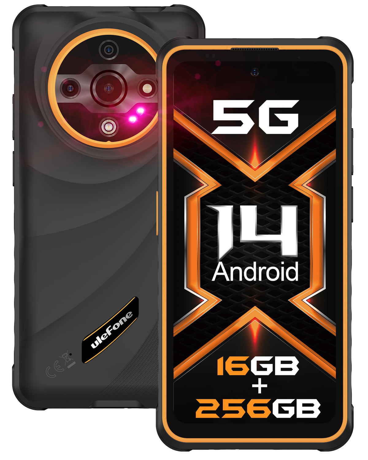 Ulefone Armor X31 Pro 6.56" 256GB/8GB 6050 mAh DS + CASE Orange Brand Ulefone
