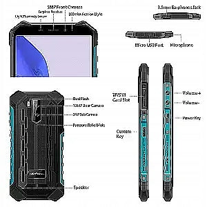 Ulefone Armor X9 Pro 5.5" 64GB/4GB DS Green Built-in memory 64 GB