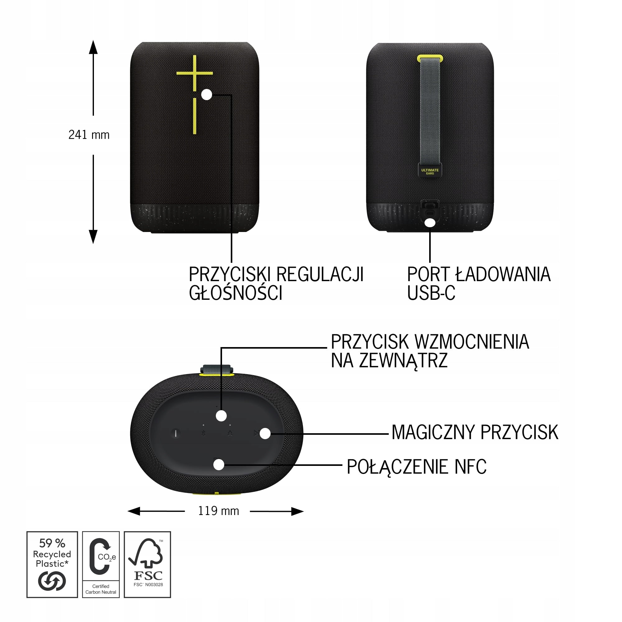 Ultimate Ears Epicboom Black Brand Ultimate Ears