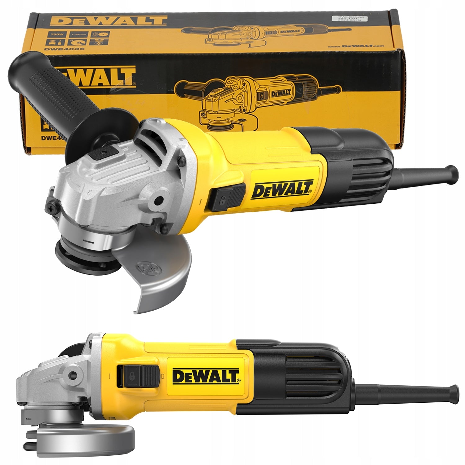Ultra Slim DeWALT 125/115mm 750W DWE4036-QS ANGLE GRINDER