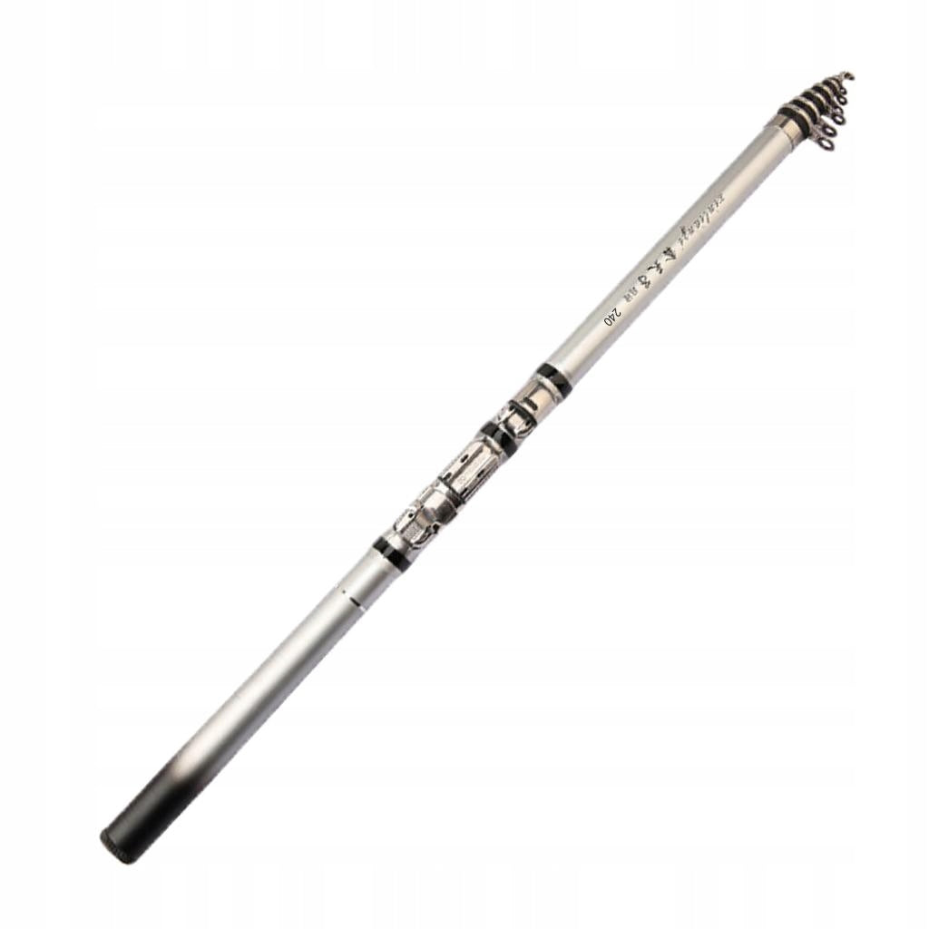 Ultralight Travel Fishing Rod Carbon Fiber Rod Piece Telescopic 2.4m