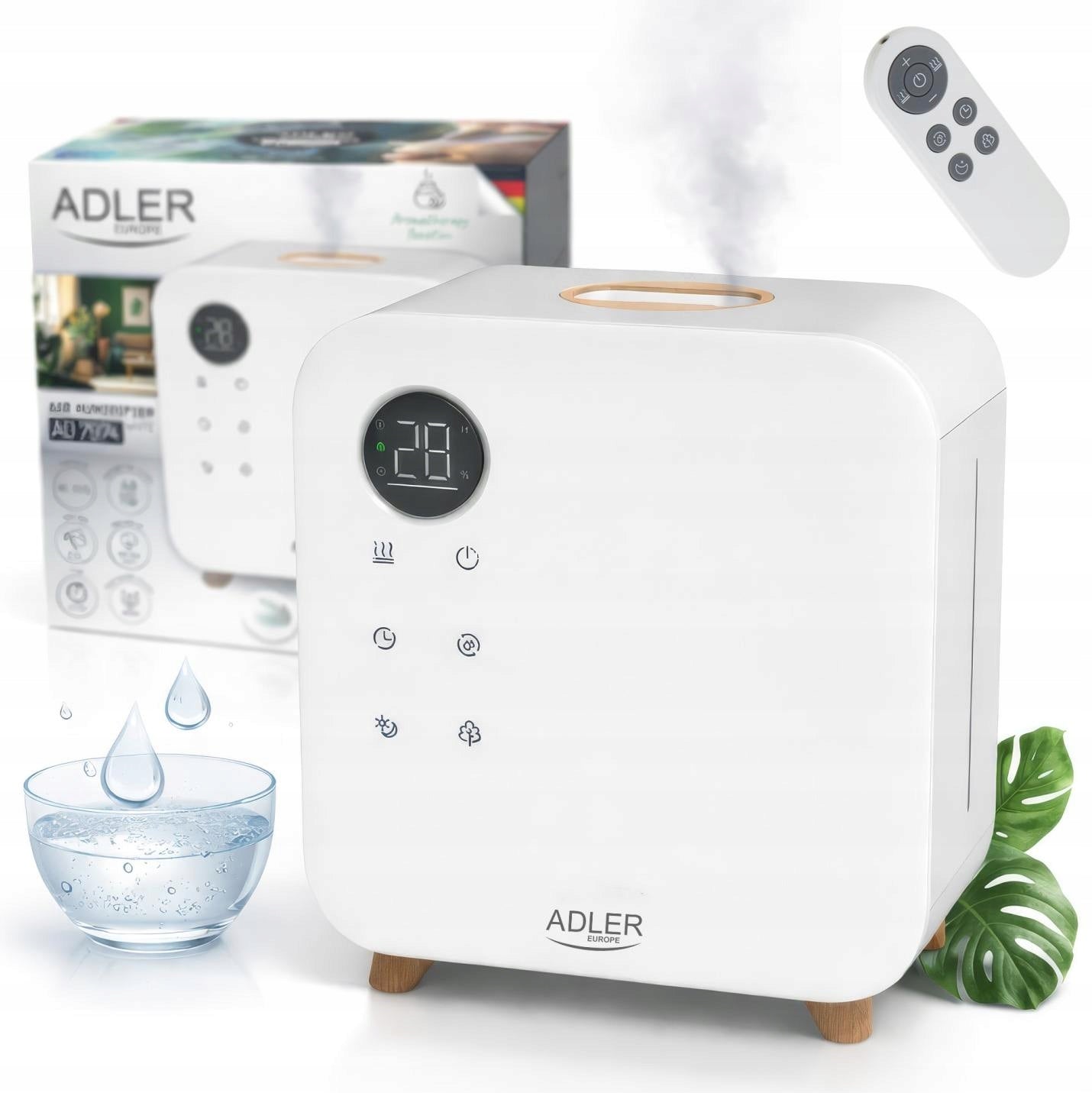 Ultrasonic Air Humidifier 5.5L Hygrostat Night Mode LED Timer Packaging status original