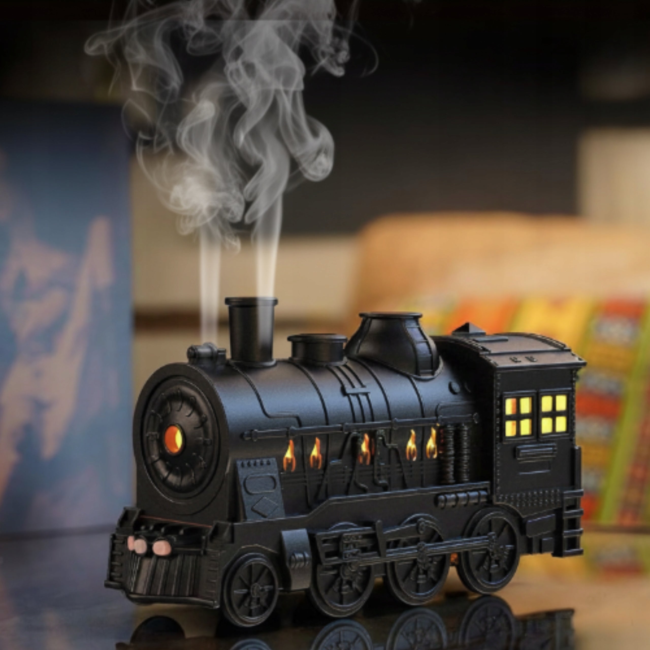 Ultrasonic Air Humidifier Diffuser TRAIN Locomotive with Remote Control 0,3l Brand no brand