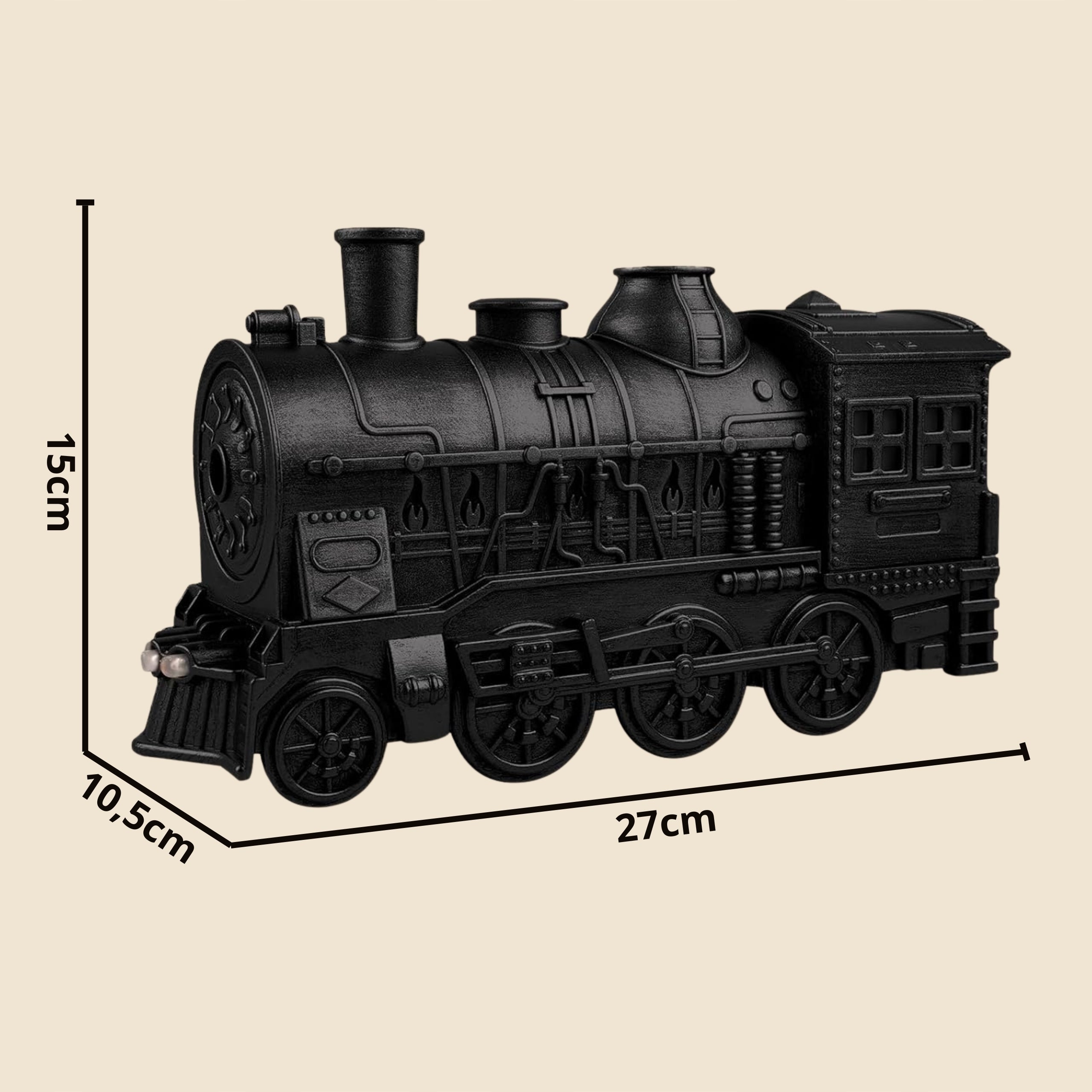Ultrasonic Air Humidifier Diffuser TRAIN Locomotive with Remote Control 0,3l Medical device no
