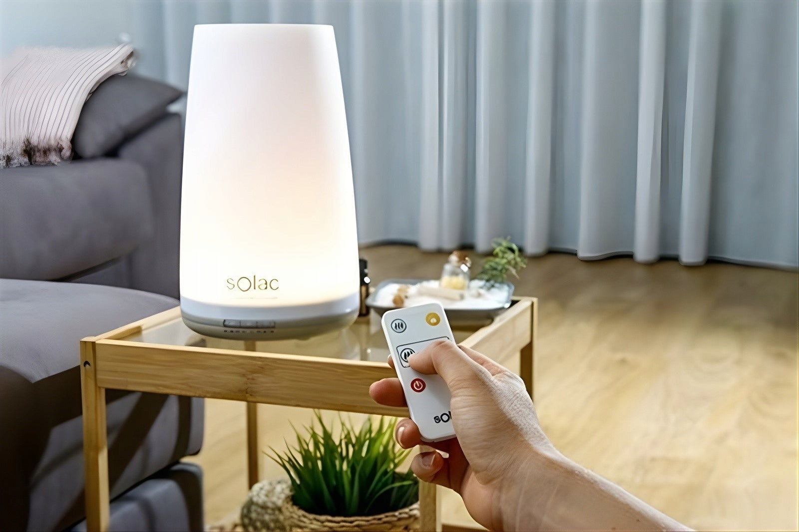 Ultrasonic Air Humidifier Solac HU1065 Aromatherapy Lamp Pilot Filters ceramic