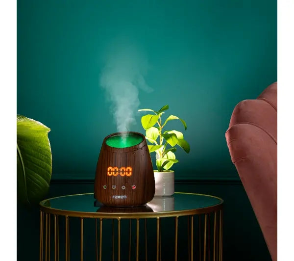 Ultrasonic Aromatizer RAVEN ENA002 12W Clock and Alarm Clock Brown Packaging status original
